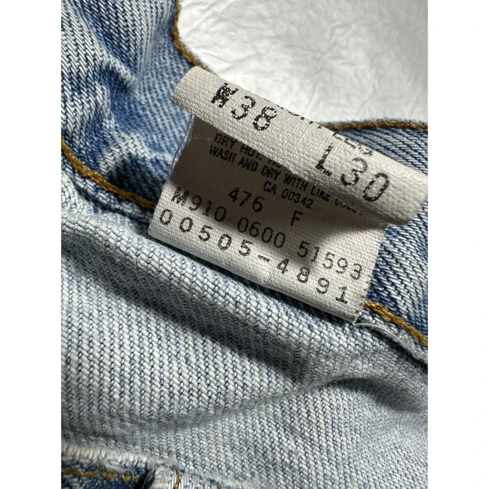 VTG Levi's 505 Mens 38 Waist Denim Cutoff Shorts High Rise Distressed Canada